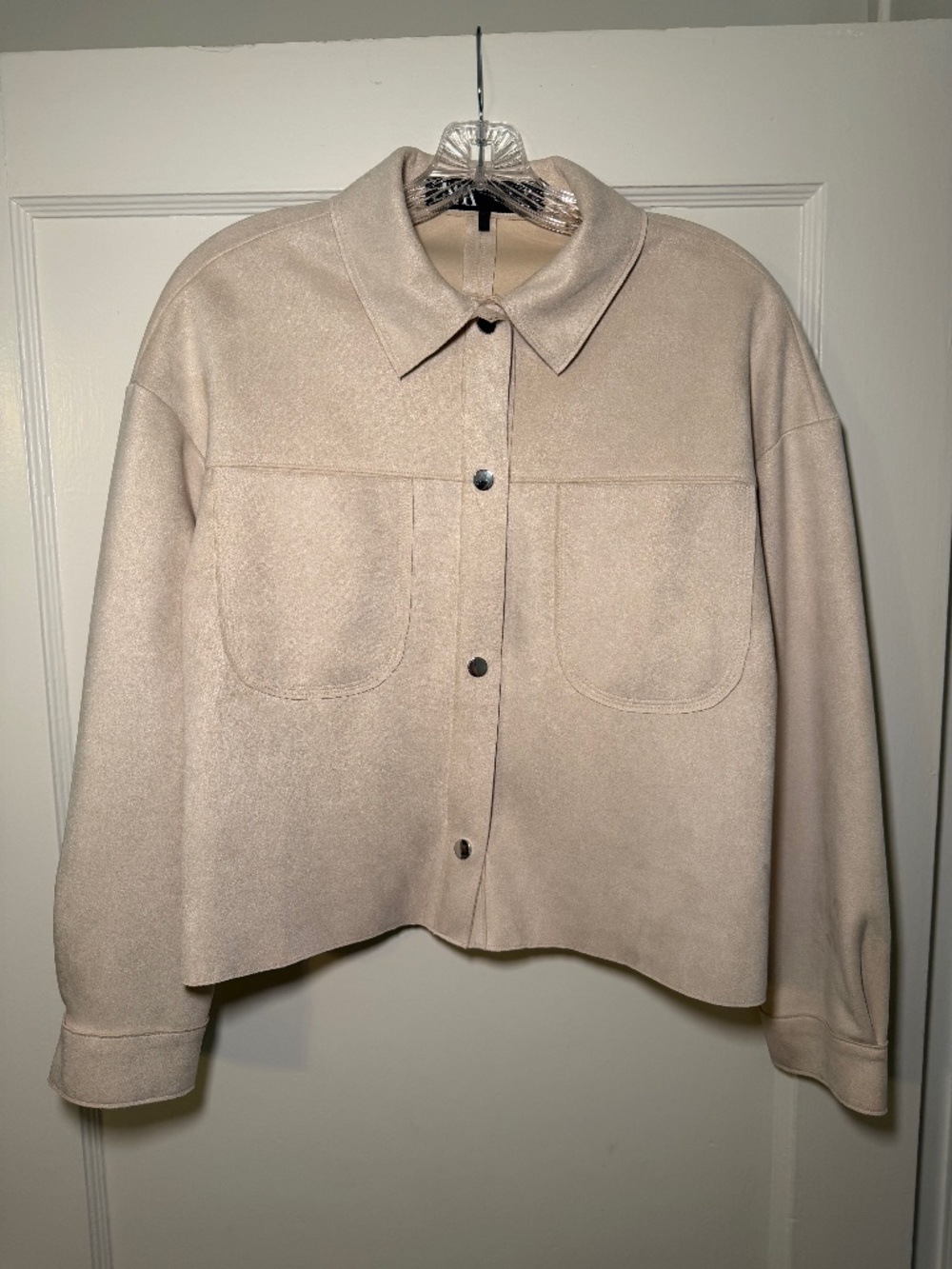 Zara faux suede shacket